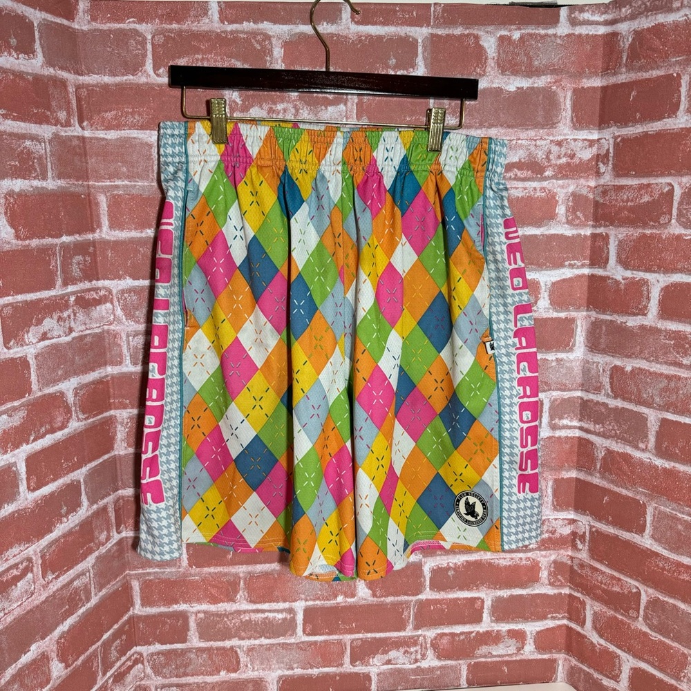 Flow Society Argyle Lacrosse Shorts- XL